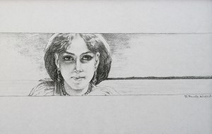 02 Luz Maria, 14x11 inches, pencil on paper, 1976