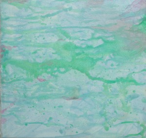04-Silver Flow, 15x15 inches, acrylic and pigment on canvas, 2006