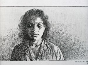 04 Soulful, 11x14 inches. pencil on paper, 1981