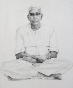 17 Chariji, 24x18 inches, pencil on paper, 1997