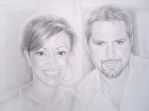 28 Kyle's Honeymoon, 18x24 inches, pencil on paper, 2011